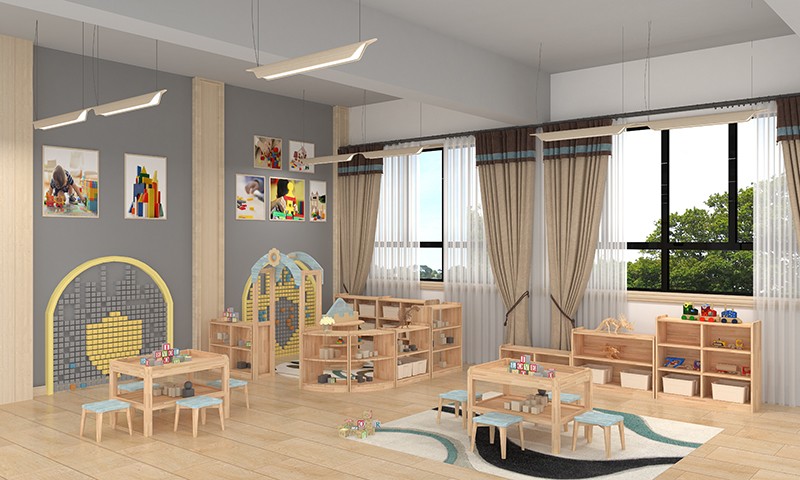 幼兒園家具橡膠木實木家具活動區角.jpg